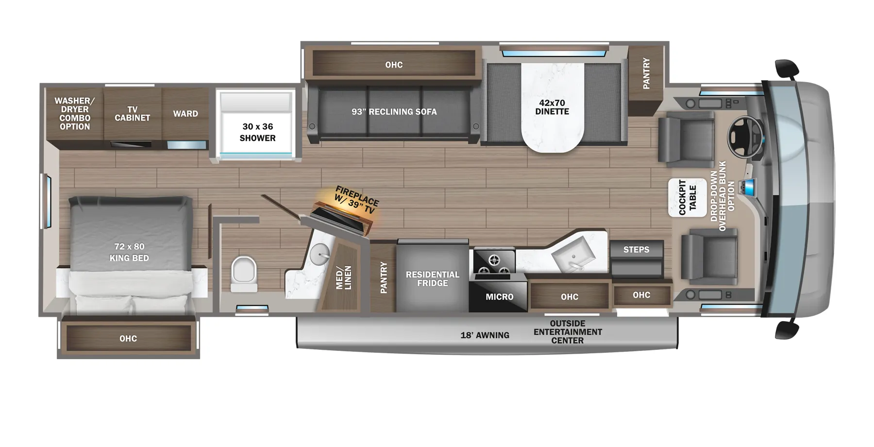 Jayco Precept 34B floor plan