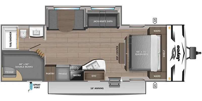 2024 Jayco Jay Flight SLX 261BHS floor plan