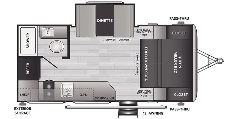 Keystone Springdale Mini 1740RK floor plan