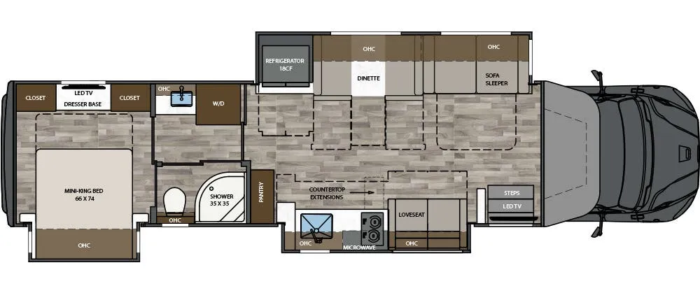 2026 Renegade RV Verona 40VTS - Floor plan