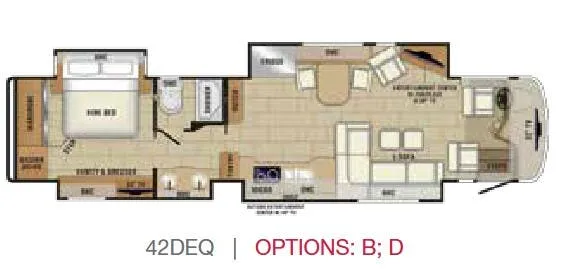 Entegra Coach Anthem 42DEQ floor plan