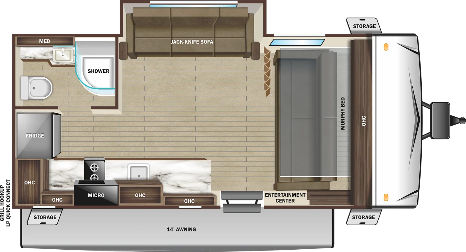 Starcraft Super Lite Maxx 17MDS floor plan