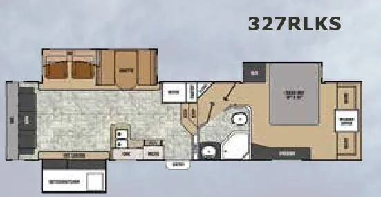 Coachmen Chaparral Signature 327RLKS floor plan