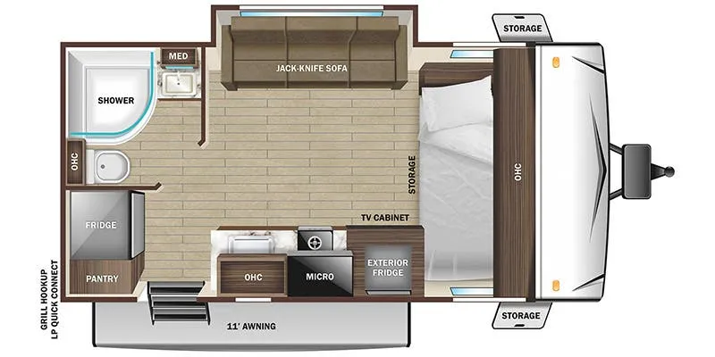 Highland Ridge Range Lite Air 16FBS floor plan