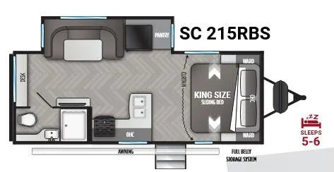 Cruiser RV Shadow Cruiser 215RBS floor plan