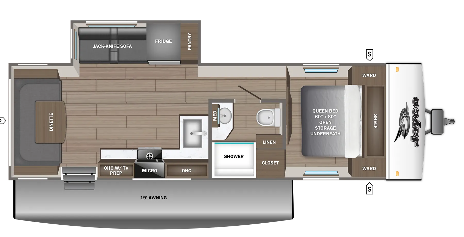 2026 Jayco Jay Feather SL 25RLSL - Floor plan