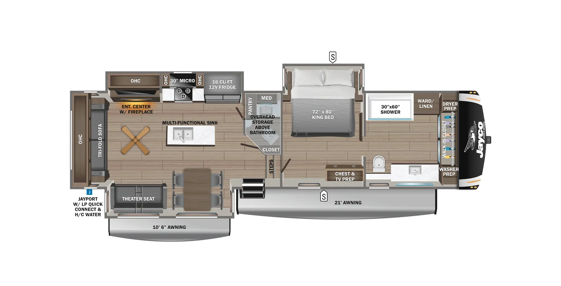 Jayco Eagle Fifth Wheels 370FBTS floor plan