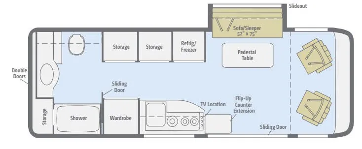 Winnebago Era 70C floor plan