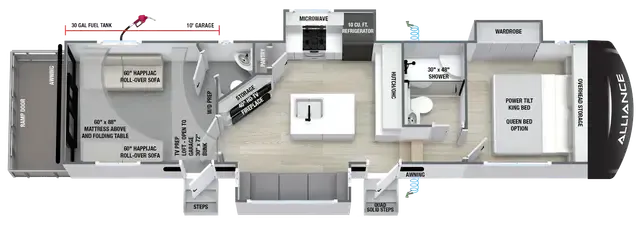 Alliance RV Valor All-Access 32A10 floor plan
