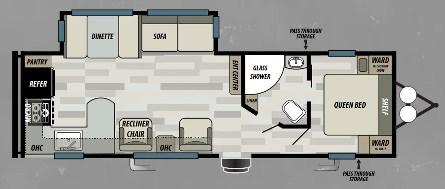 Forest River Sonoma 280RKS floor plan