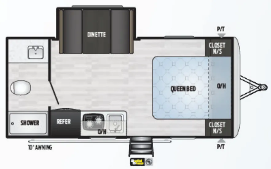 Keystone Springdale 1790FQ floor plan