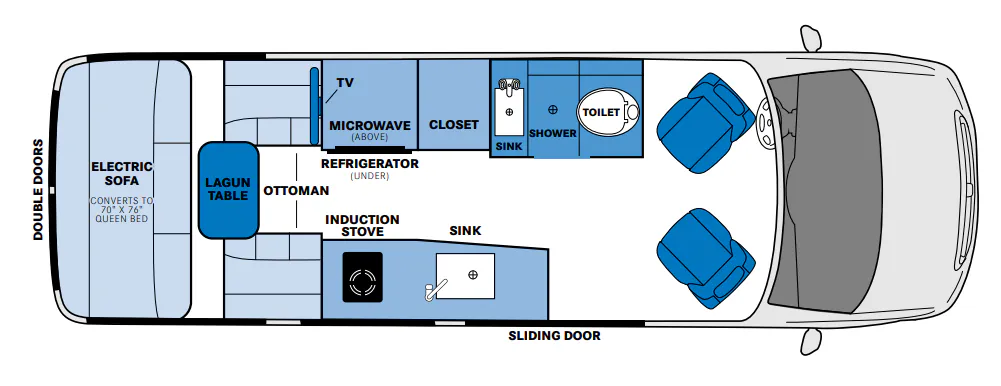 Pleasure-Way Plateau TS BASE floor plan