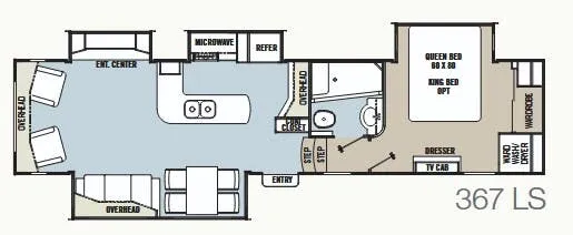 Coachmen Brookstone 367 LS floor plan
