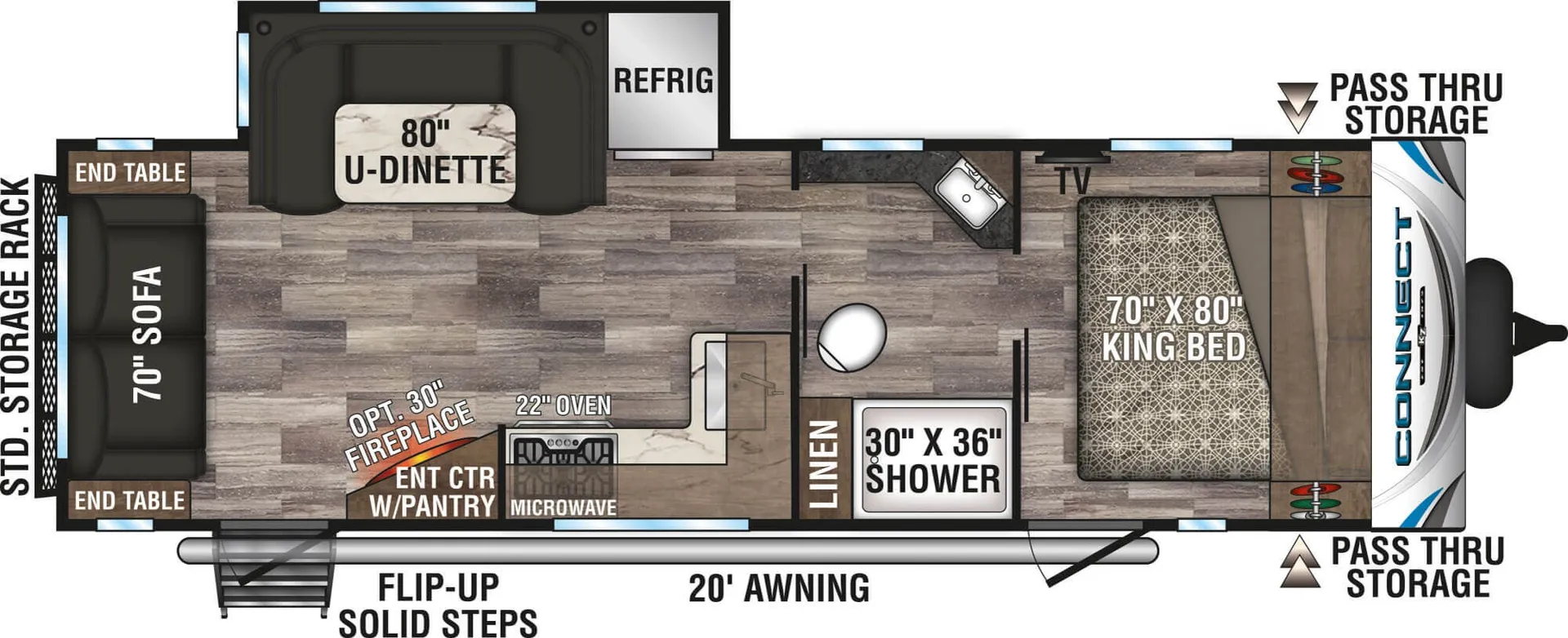 K-Z Connect C261RL floor plan