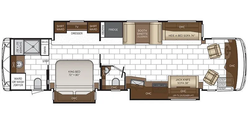 2025 Newmar Ventana 3809 - Floor plan