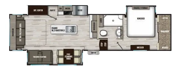 Shasta Phoenix 336RL floor plan