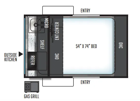 Forest River Flagstaff E-Pro E12RK floor plan