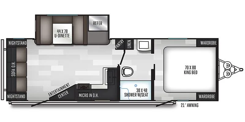 Palomino Solaire 253 RLS floor plan
