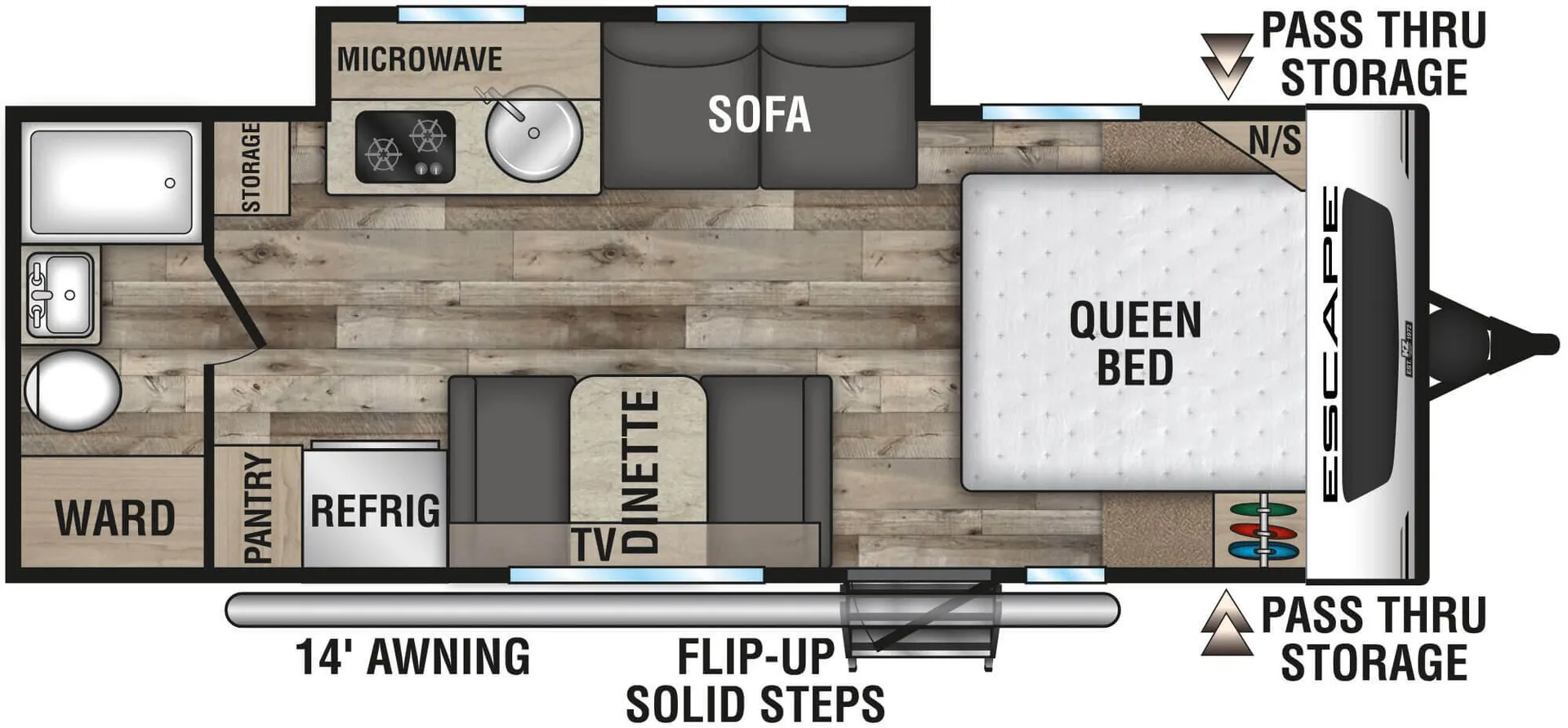 K-Z Escape E211RB floor plan