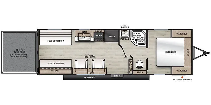 2025 Coachmen Catalina Trail Blazer 26TH - Floor plan