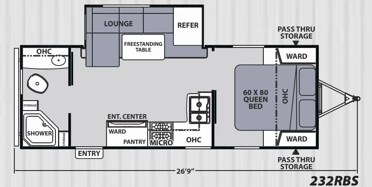 Coachmen Apex Ultra-Lite 232RBS floor plan