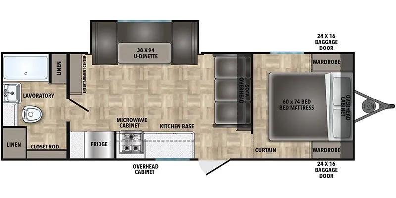 Shasta I-5 525RB floor plan