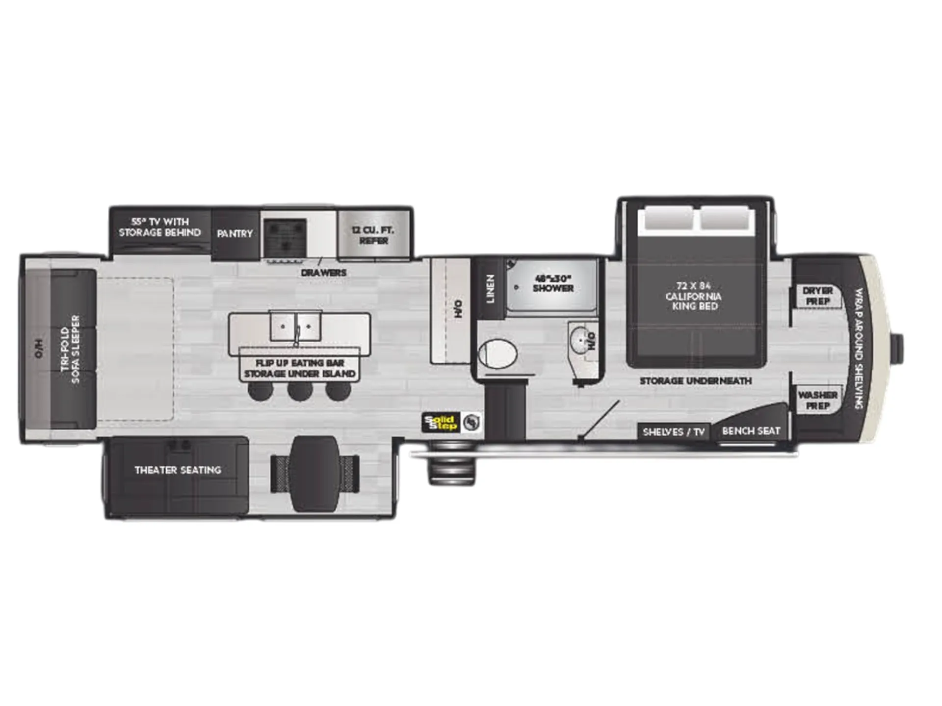 Keystone Arcadia 3660RL floor plan