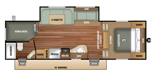 Starcraft Autumn Ridge Outfitter 265BHS floor plan