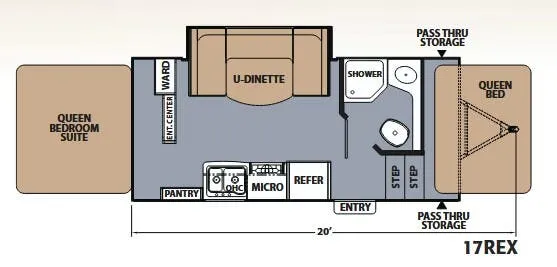 Coachmen Apex 17REX floor plan