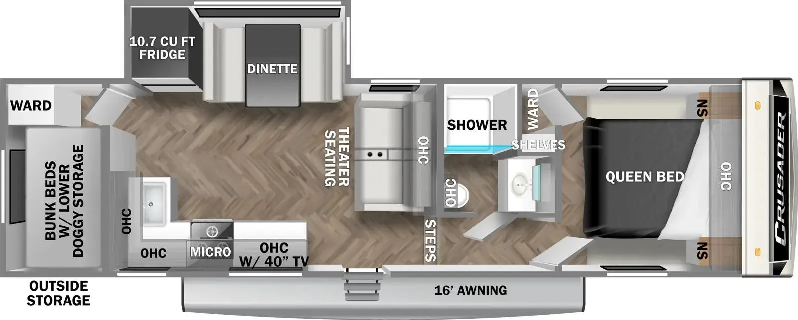 Prime Time Crusader X 270BHX floor plan