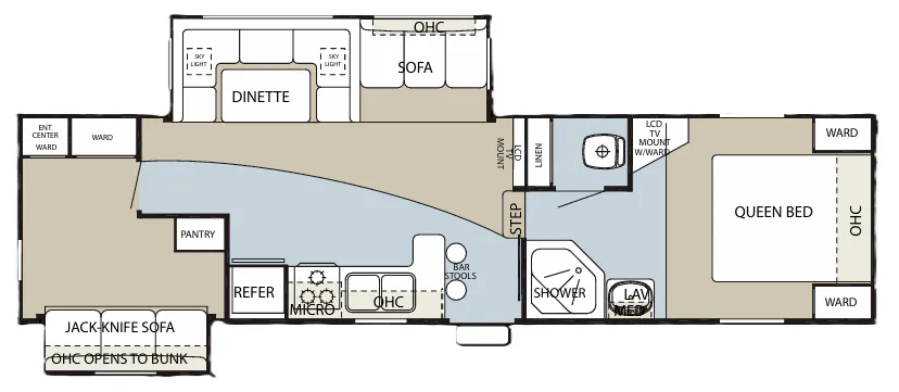 Forest River Cherokee 285B floor plan