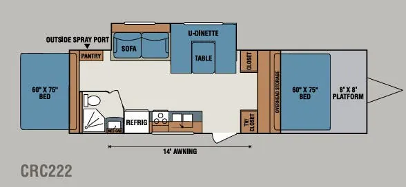 K-Z MXT CRC222 floor plan