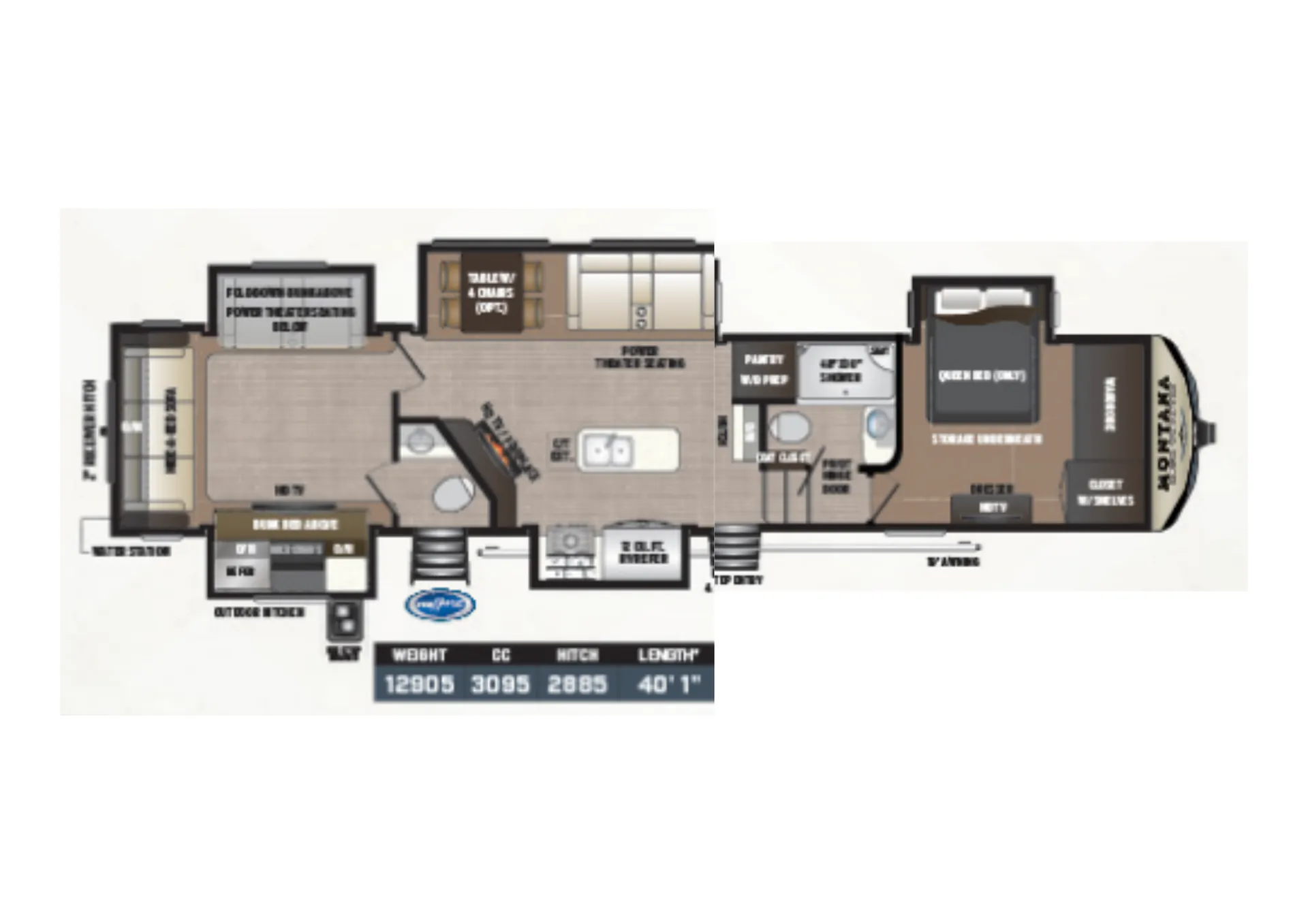 Keystone Montana High Country 362RD floor plan