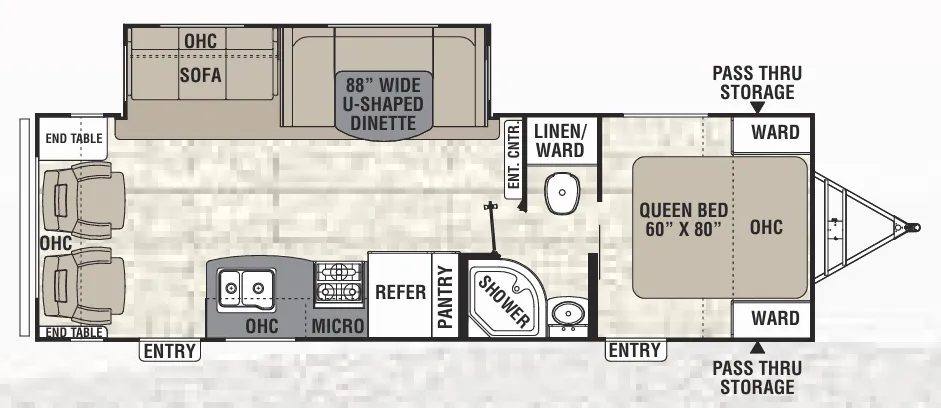 Coachmen Freedom Express Maple Leaf Edition 281 RLDSLE floor plan