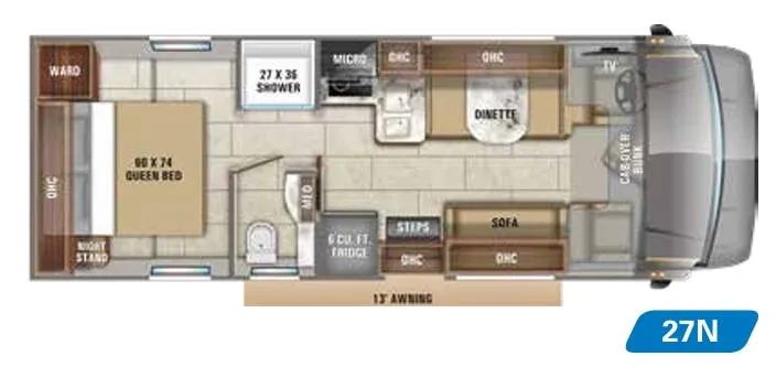 Jayco Redhawk SE 22N floor plan