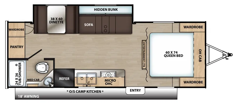 Coachmen Catalina Summit 212RBS floor plan