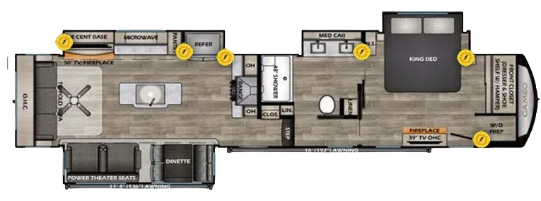 CrossRoads Cameo 3891MK floor plan