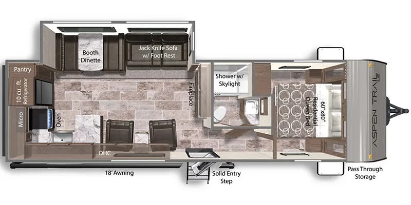 Dutchmen Aspen Trail LE 28RKWE floor plan