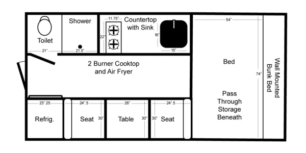 TrailManor TM 16 16 BASE floor plan