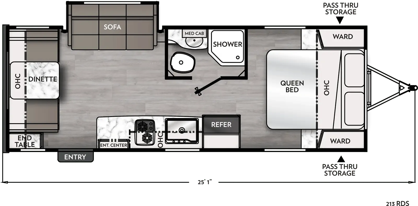 2020 Coachmen Apex 213RDS - Floor plan
