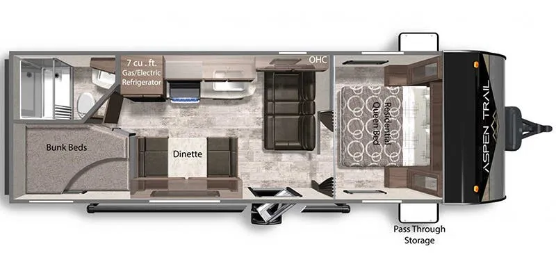 Dutchmen Aspen Trail LE 24BHWE floor plan