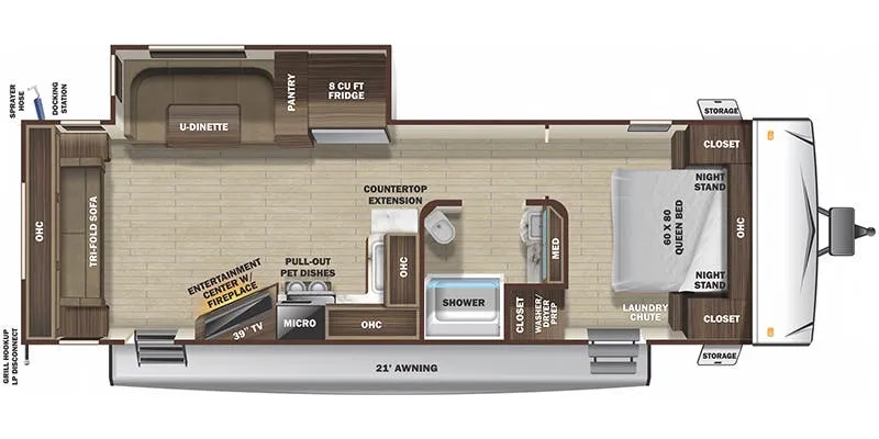 Highland Ridge Mesa Ridge Limited MR260RLS floor plan