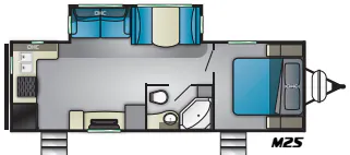 Heartland Mallard M25 floor plan