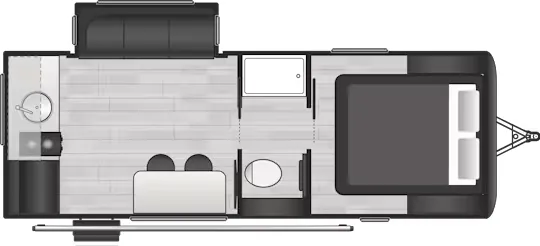 Keystone Sprout 19RKS floor plan