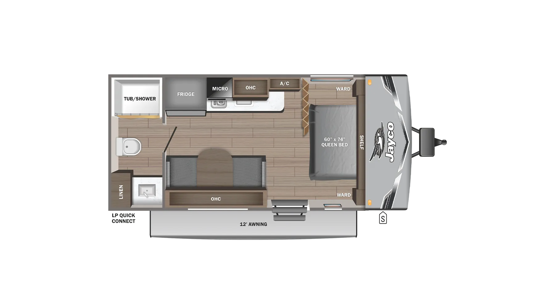 2025 Jayco Jay Flight SLX 175FQ - Floor plan