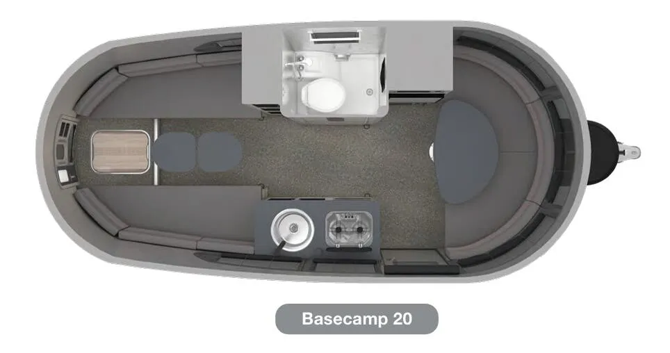 Airstream Basecamp 20 floor plan