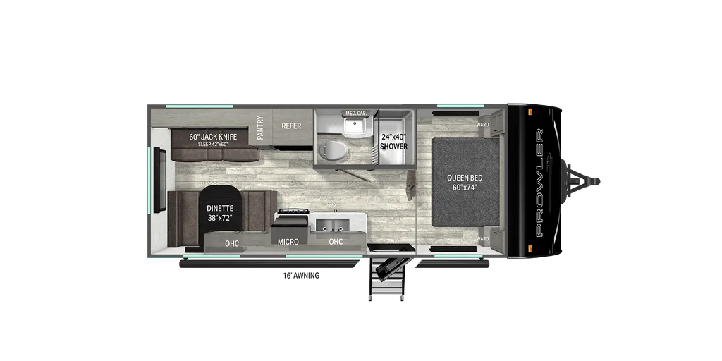 2027 Heartland Prowler 2100QB floor plan
