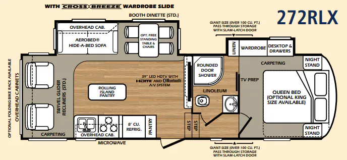 Forest River Wildcat 272RLX floor plan