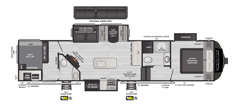Keystone Sprinter 35BH floor plan
