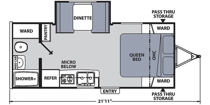 2022 Coachmen Apex Nano 191RBS - Floor plan
